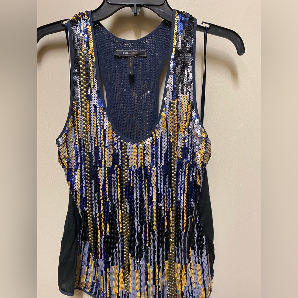 BCBG sequin top